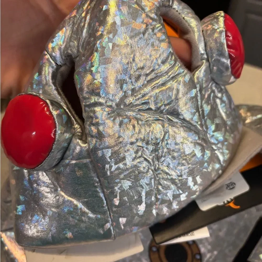 Silver Holographic Dog Costume